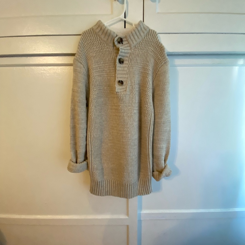 Tan and cream childrens sweater